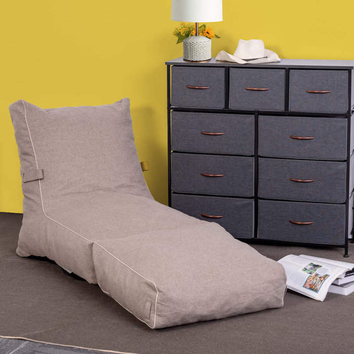 Trule Adjustable Ergonomic Floor Game Chair in Beige Wayfair